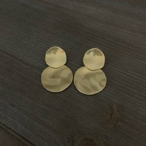 Madewell Statement Hammered Disk Earrings